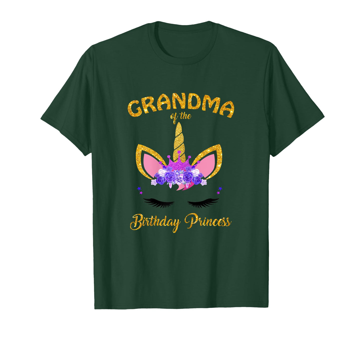 Unicorn Girl Grandma Of The Birthday Princess Grandmother T-Shirt