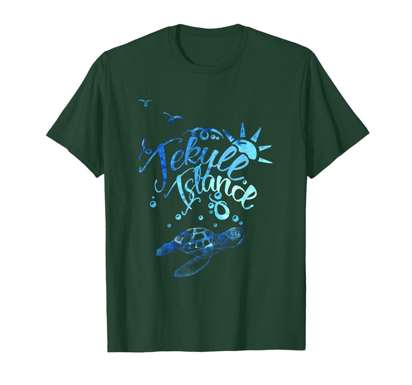 Sea Turtle In Jekyll Island Georgia Beach Vacation Souvenir T-Shirt