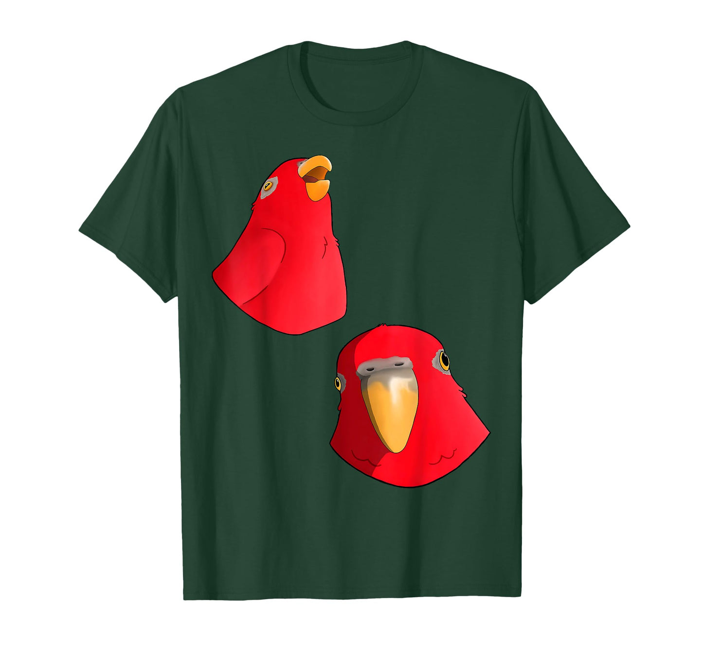 Red Birb - Bird Laughing Then Staring wuewuewue T-Shirt