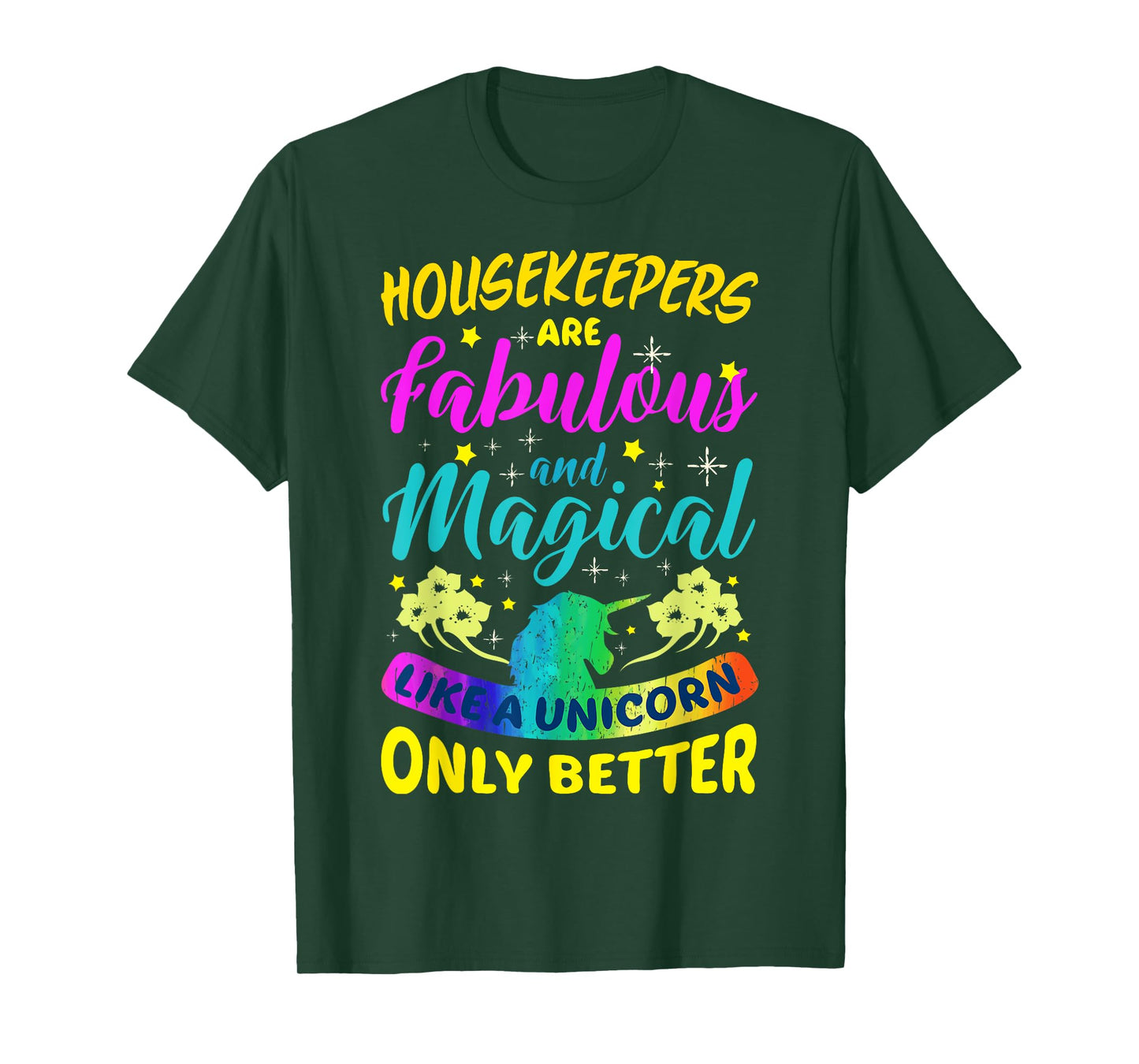 Housekeepers Cleaning Lady Funny Cute Colourful Housekeeping T-Shirt