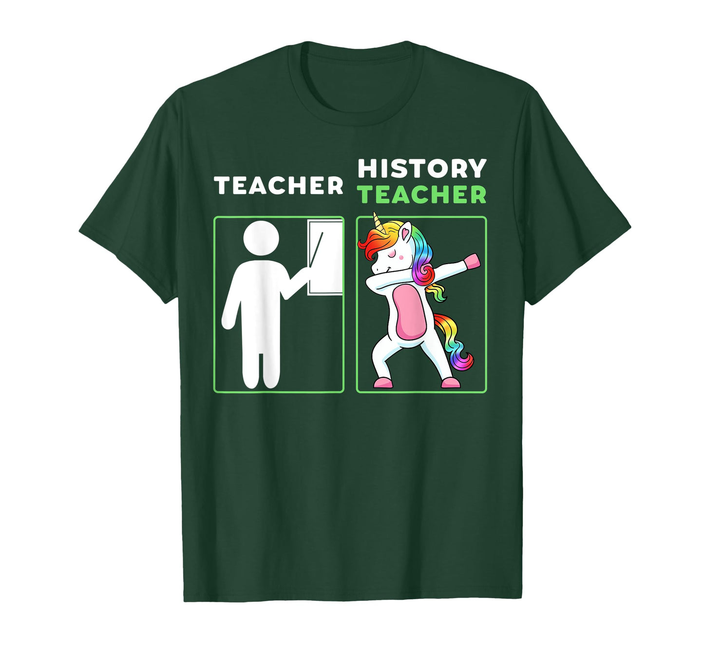 History Teacher Dabbing Professor Educator Unicorn T-Shirt