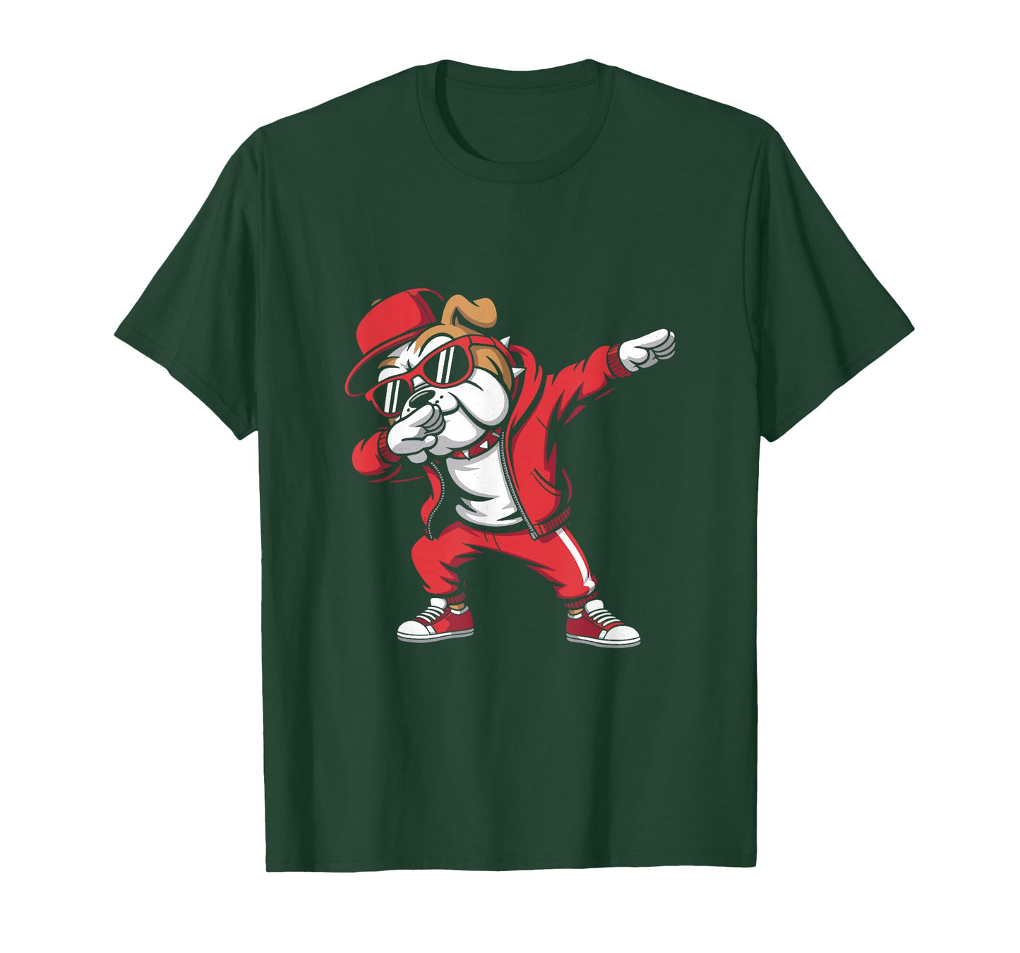 Cool Bulldog Dabbing Gift for Men Women Boys Girls Kids T-Shirt