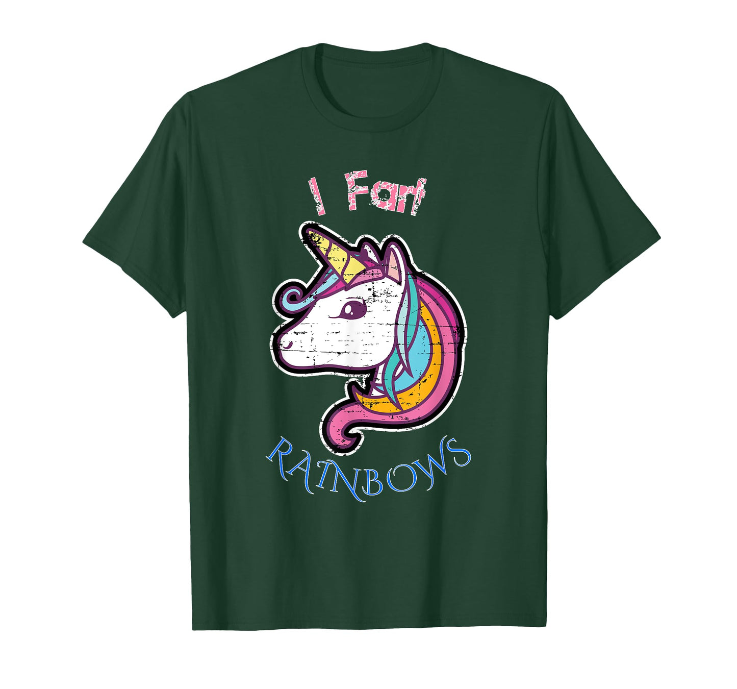 I Fart RAINBOWS Distressed Cute Funny Unicorn T-Shirt! T-Shirt