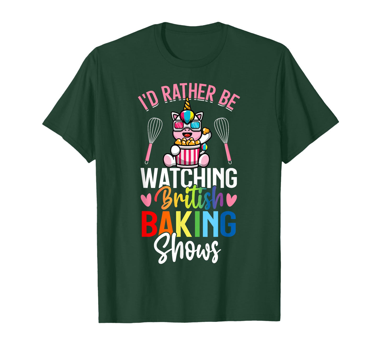Rather Be Watching British Baking Shows Baking Baker Girl T-Shirt
