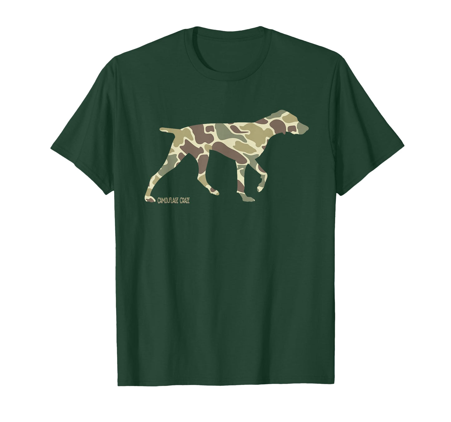 Hunting Dog Camouflage Camo Dog Labrador Hunting Camo Hunter Men Women Kids T-Shirt