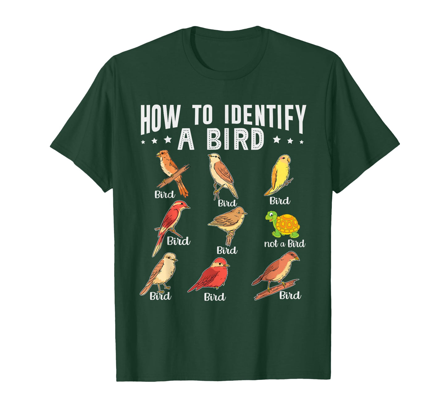 How To Identify A Bird | Bird Watcher | Bird Lover T-Shirt