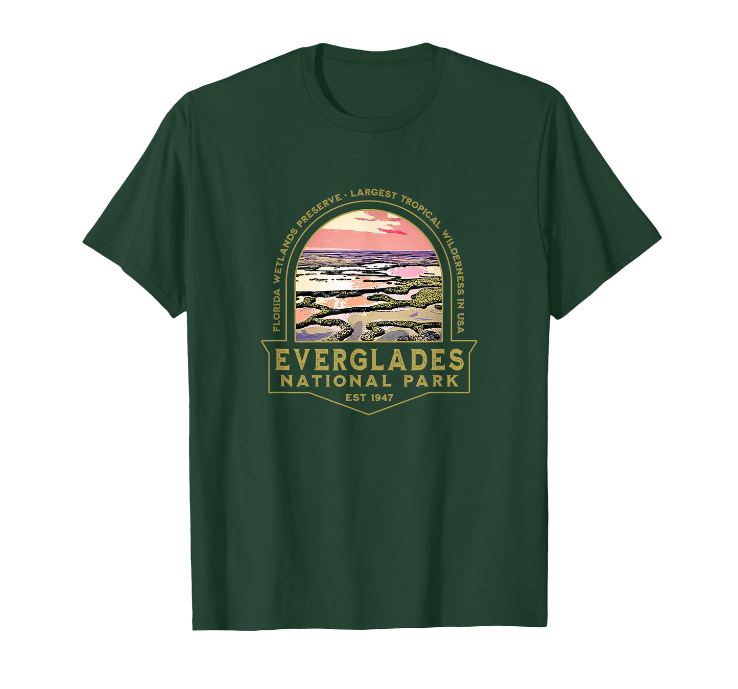 Everglades National Park Florida FL Wetlands Hiking Souvenir T-Shirt