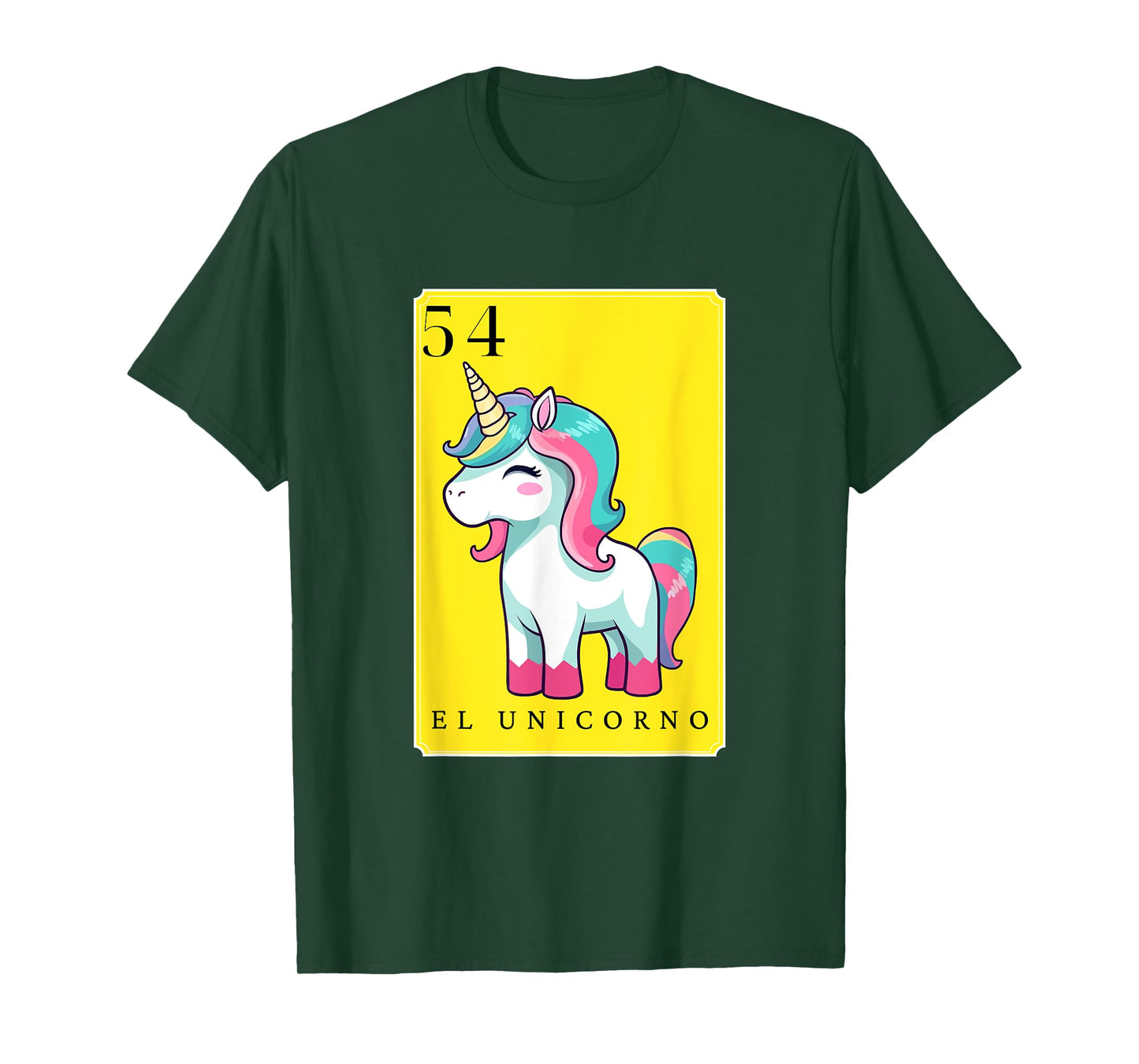 El Unicorno Funny Spanish-Mexican Bingo Cards The Unicorn T-Shirt