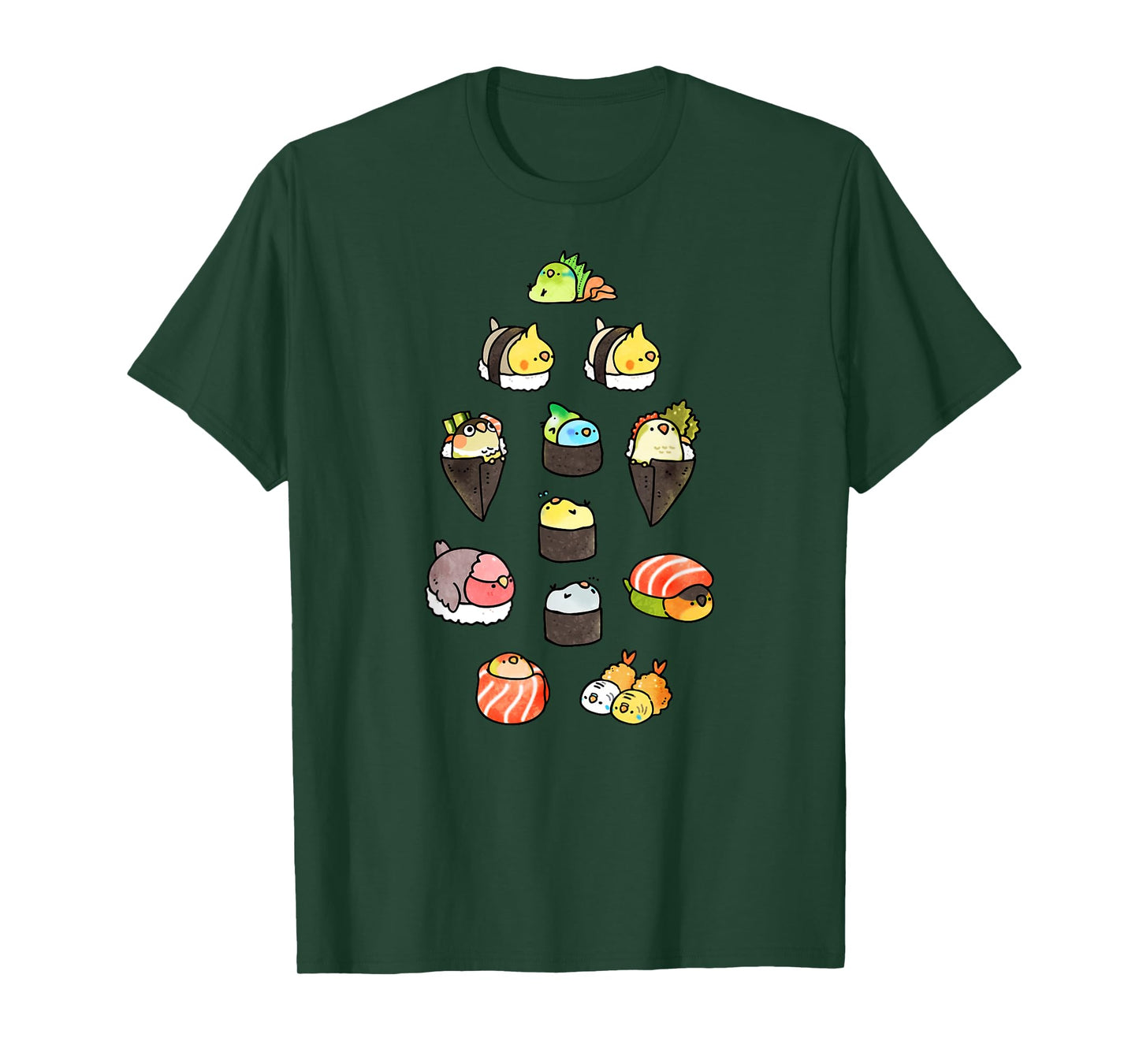 Bird Sushi Cute T-Shirt T-Shirt