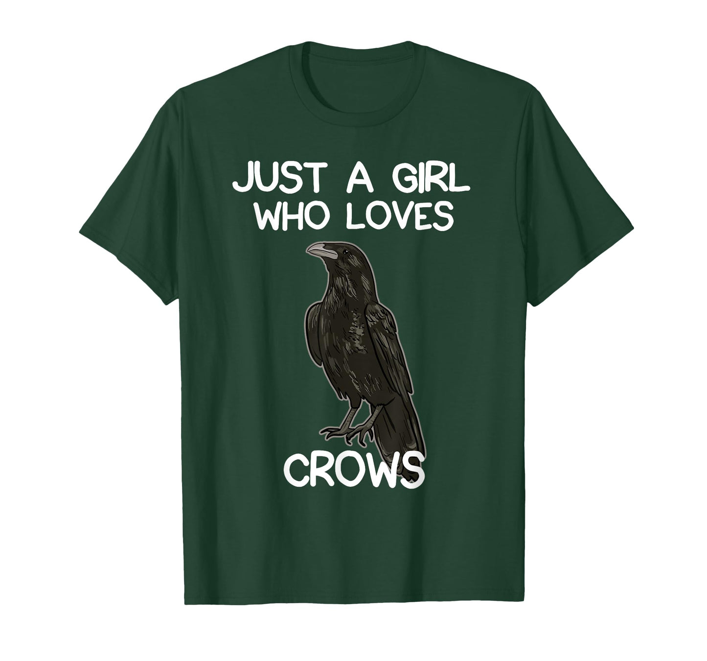 Just A Girl Who Loves Crows for Women Crow and Raven Lovers T-Shirt