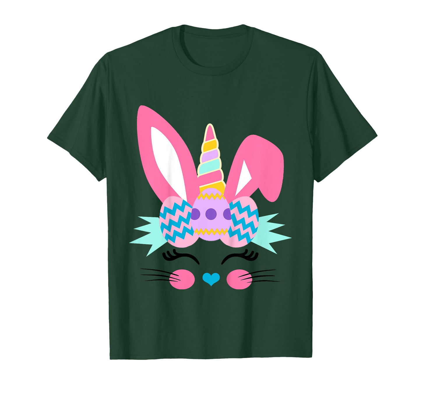 Toddler Girl Easter Bunny Unicorn for Girls and Baby Cute T-Shirt