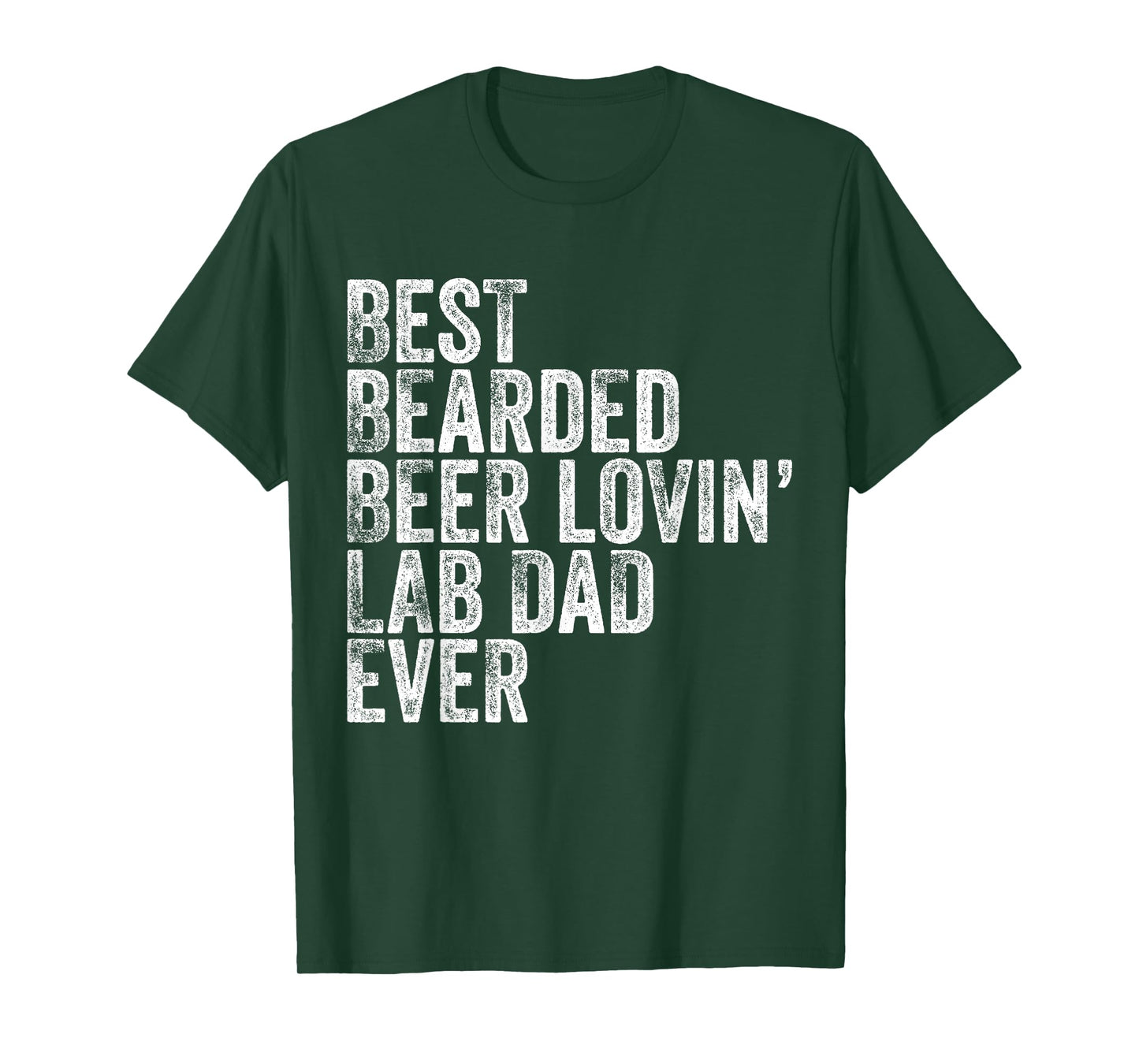 Best Bearded Beer Lovin Labrador Retriever Lab Dad Dog Owner Men T-Shirt