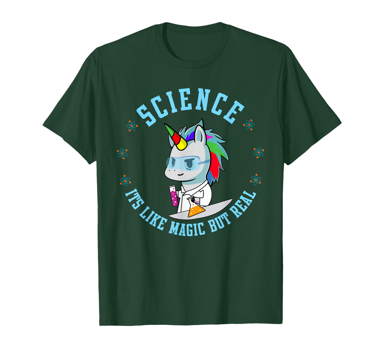 Unicorn Scientist Funny Science Is Like Magic But Real T-Shirt