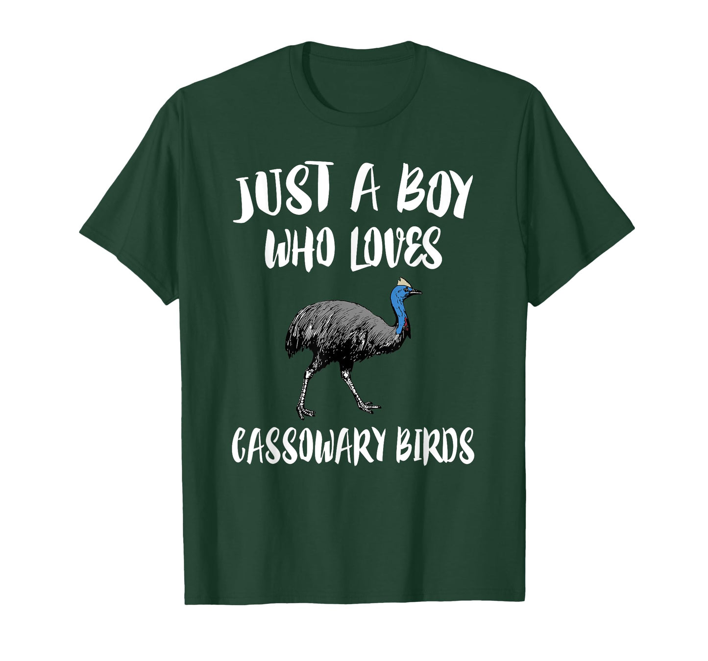 Just A Boy Who Loves Cassowary Birds Gift T-Shirt