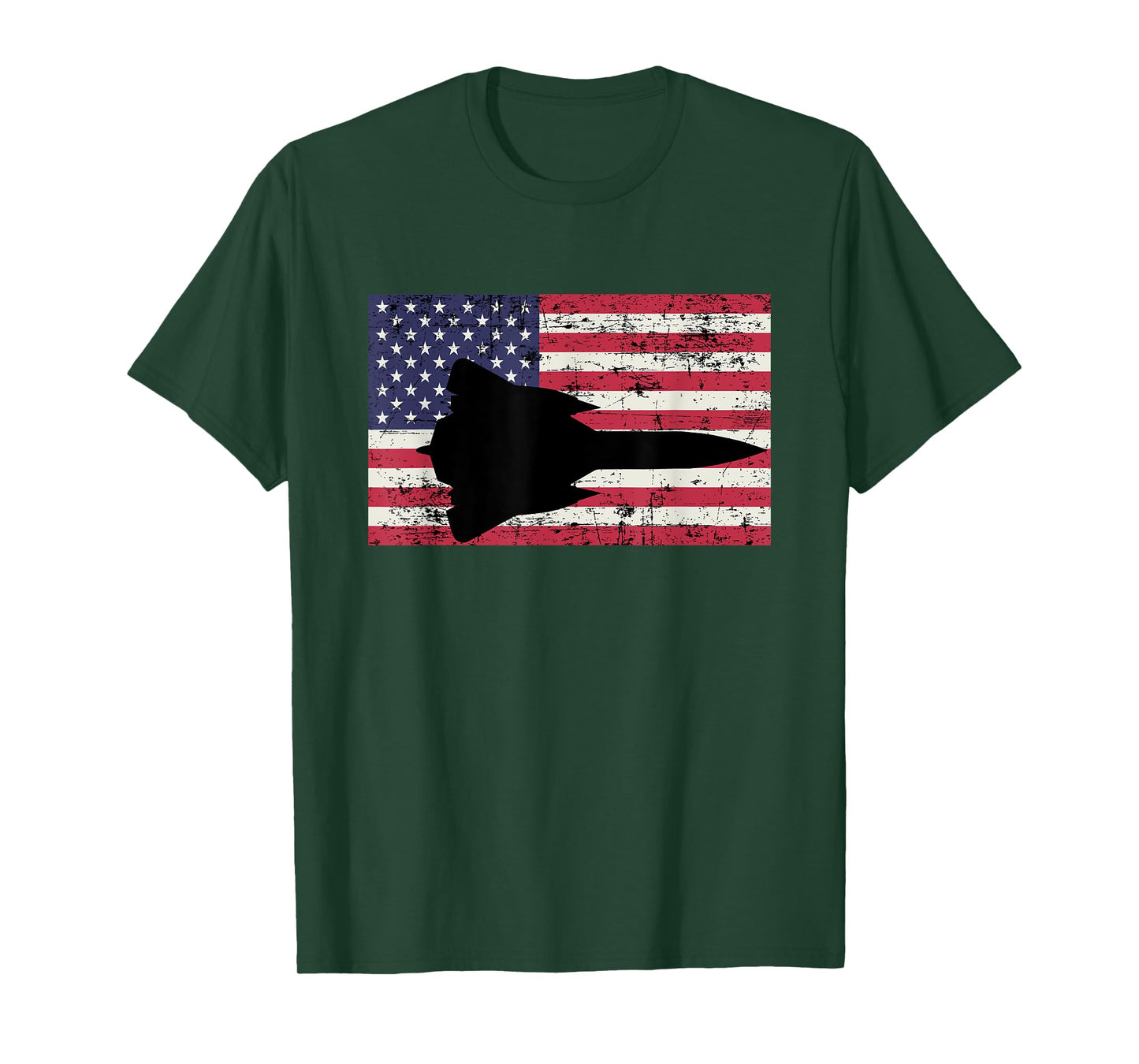 Patriotic SR-71 Blackbird jet American flag Women Men T-Shirt
