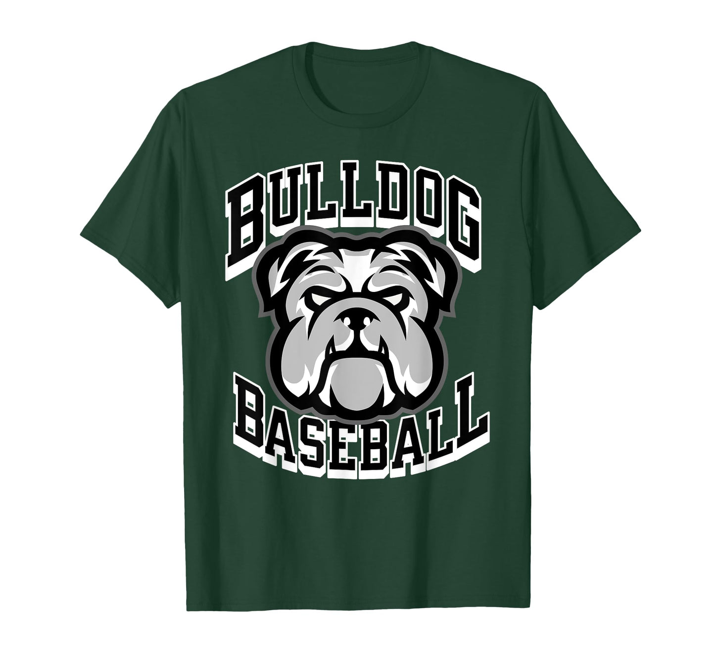 Bulldogs Black Baseball Game Day Print Stars Mom Dad Royal T-Shirt