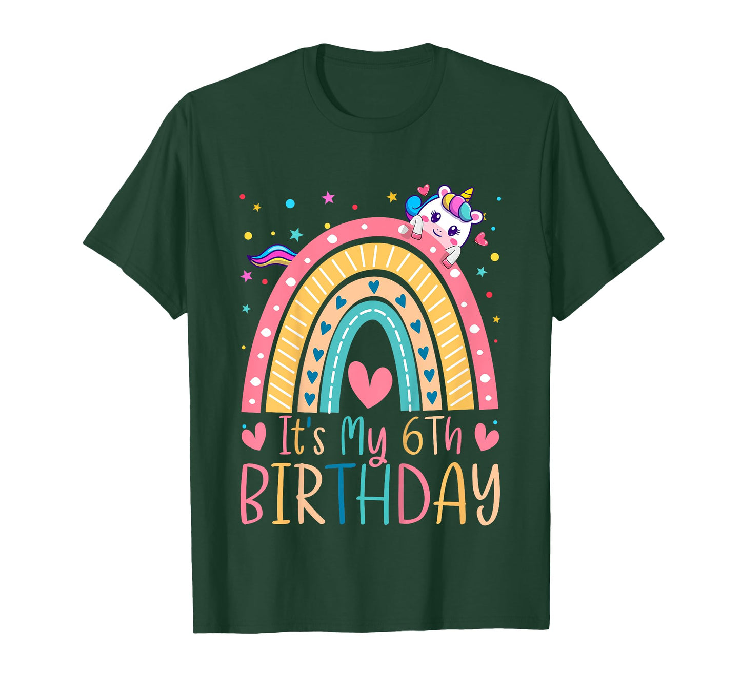 6th Birthday Girl Outfit Idea 6 Year Old Girls Birthday T-Shirt