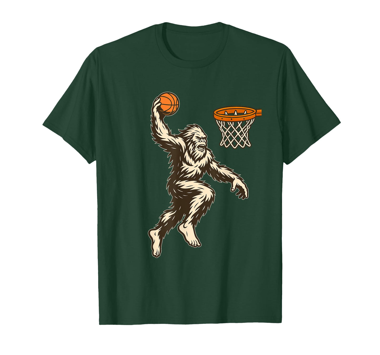 Bigfoot Dunking - Basketball Player Fan Basketball Coach T-Shirt