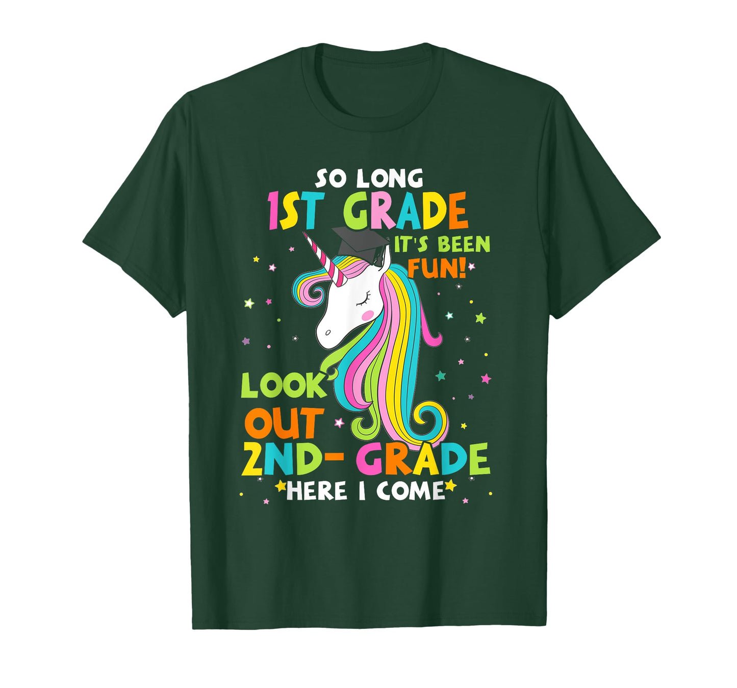 So Long 1st Grade 2nd Grade Here I Come Graduation Girls T-Shirt