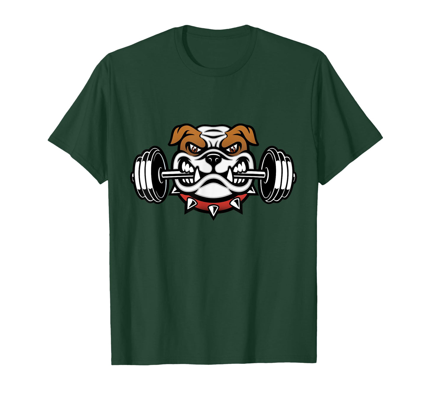Funny Bulldog Weightlifting Fitness Gym T-Shirt for Men Women Kids