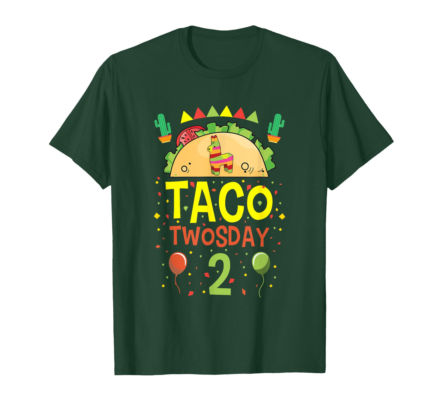 Taco Twosday 2 Two Year Old Boy Girl Birthday Gift T-Shirt