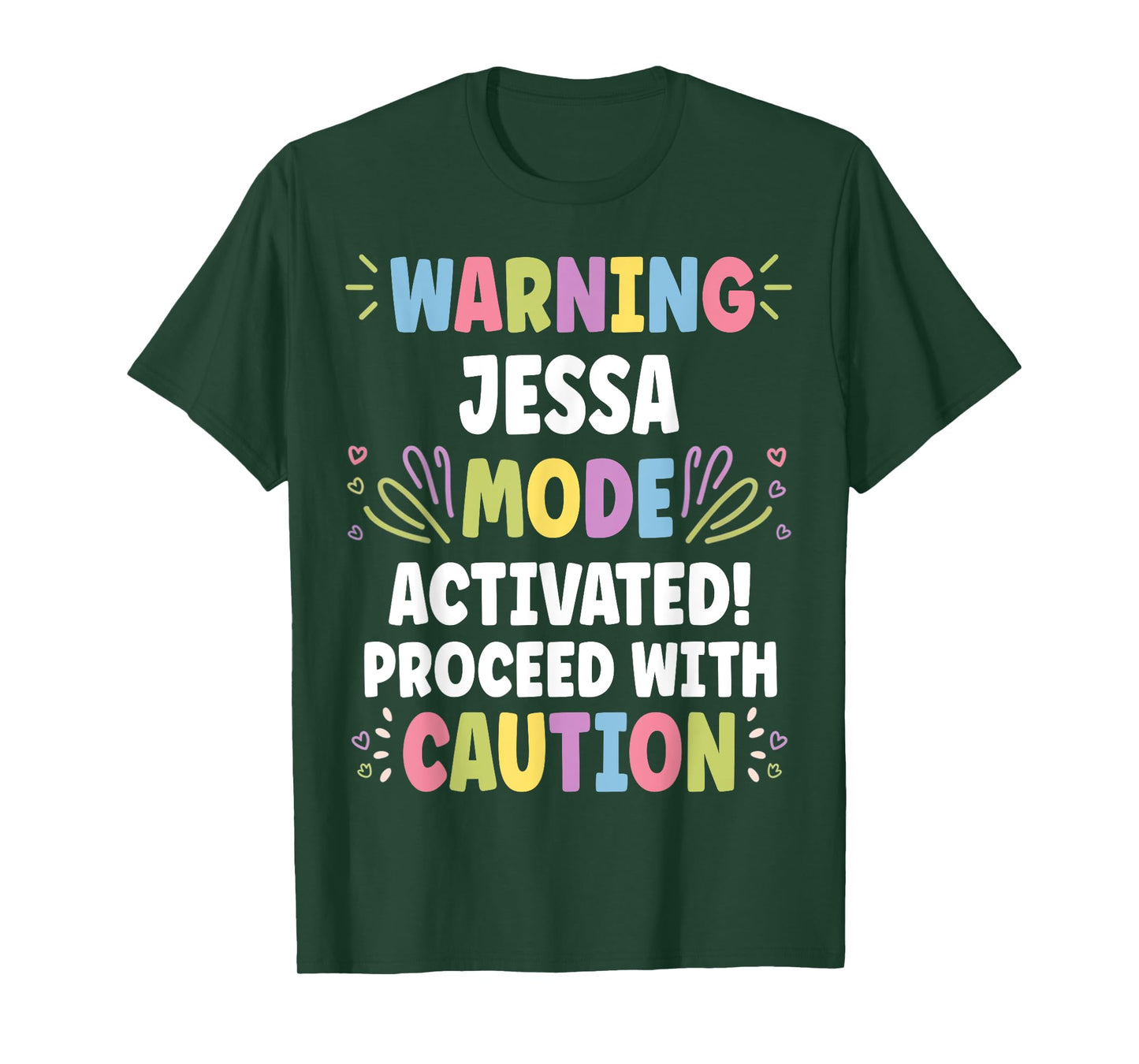 JESSA Personalized Name Funny Cute Custom JESSA Name T-Shirt