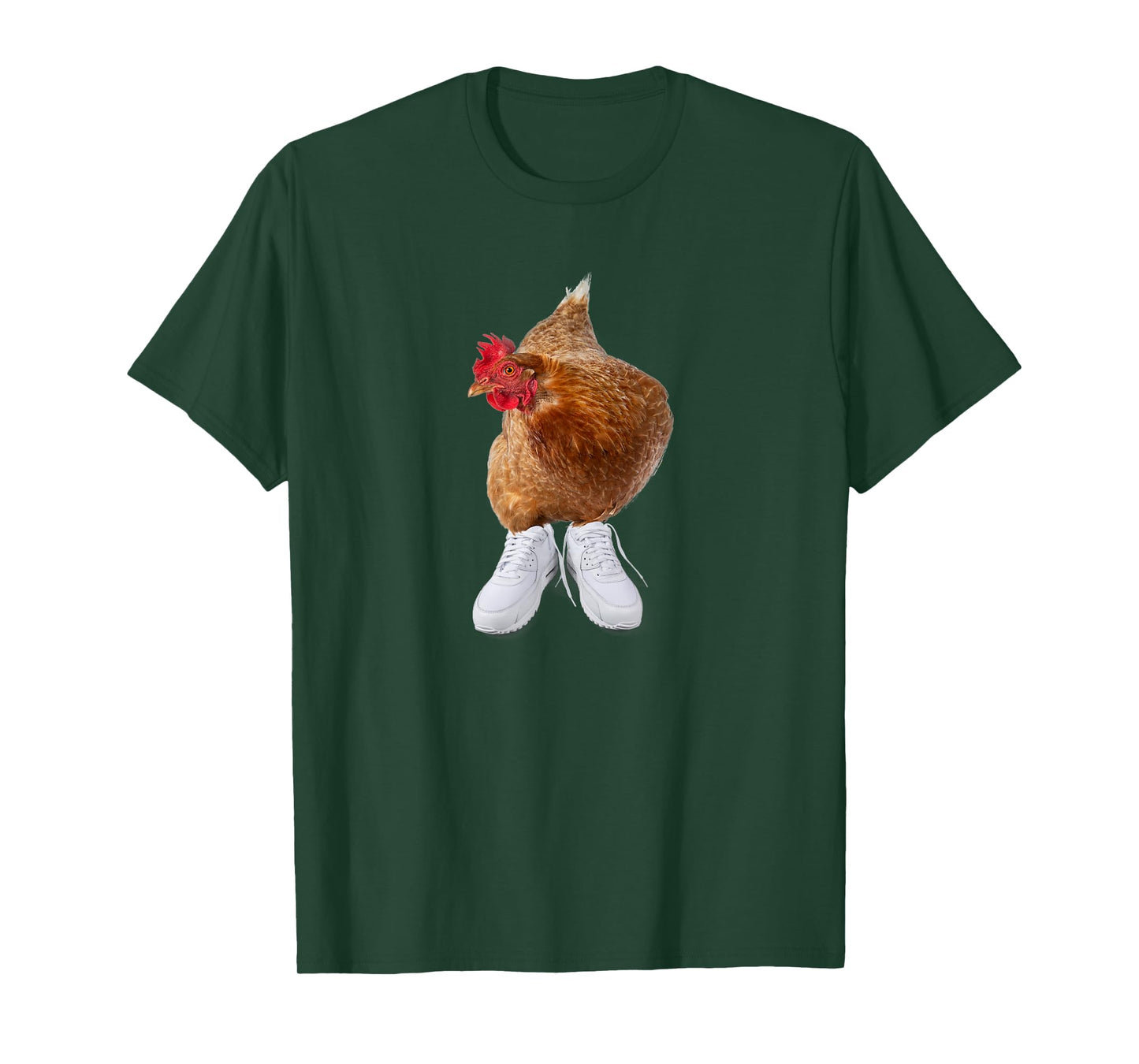 Chicken in Sneakers, Funny Meme Gag Design T-Shirt