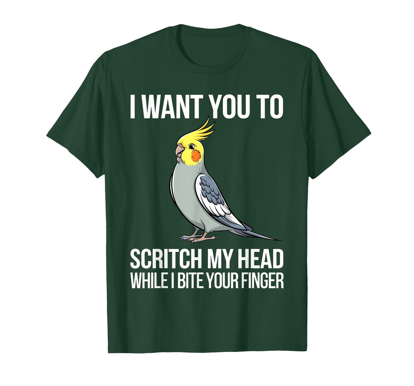 Cockatiel Art For Men Women Cockatoo Bird Cockatiel Lover T-Shirt