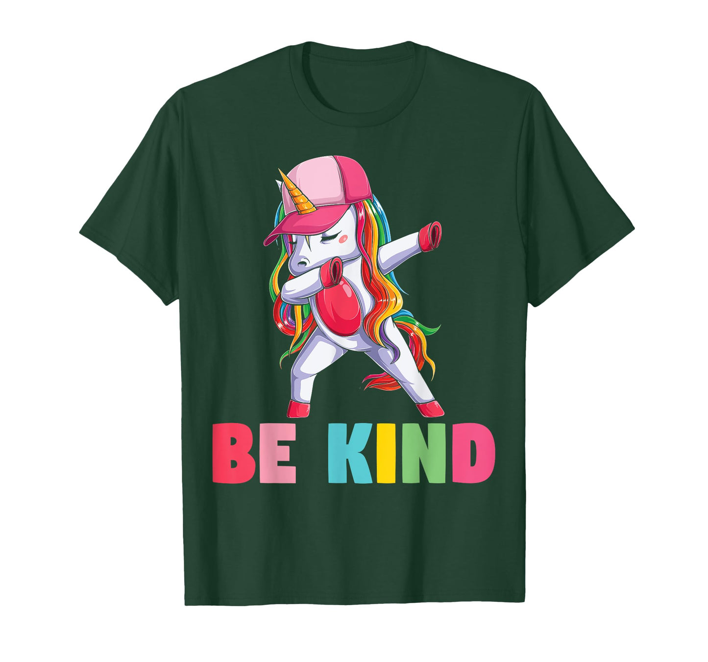 Girls Unicorn Kindness Be Kind Kids T-Shirt
