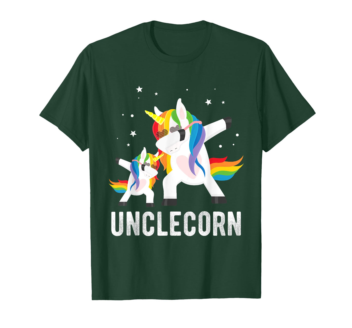 Dabbing Unclecorn, Funny Unicorn Lover Tee for Uncle and Kid T-Shirt
