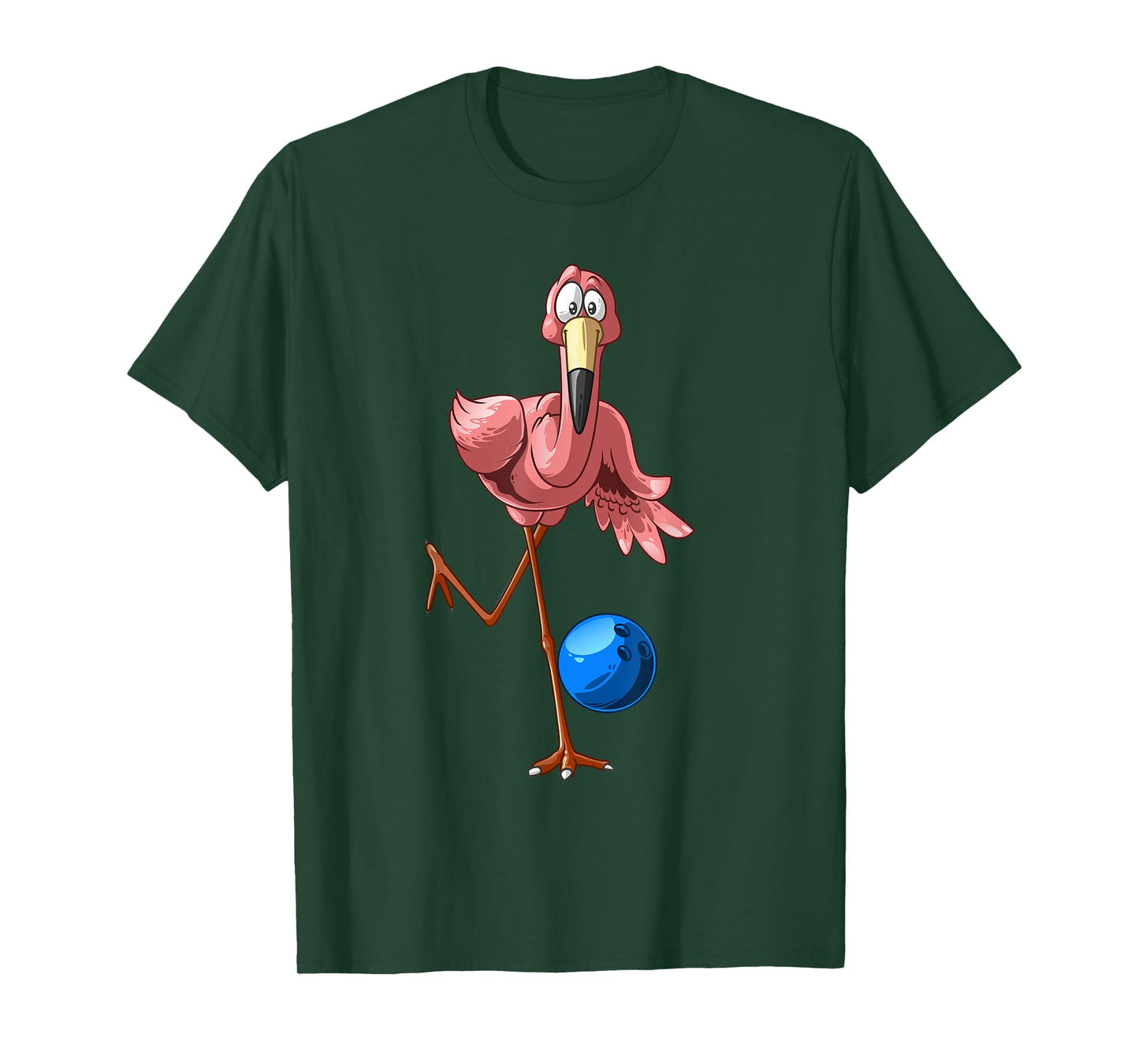 Cool Bowling Flamingo | Funny Shorebirds Lover Player Gift T-Shirt