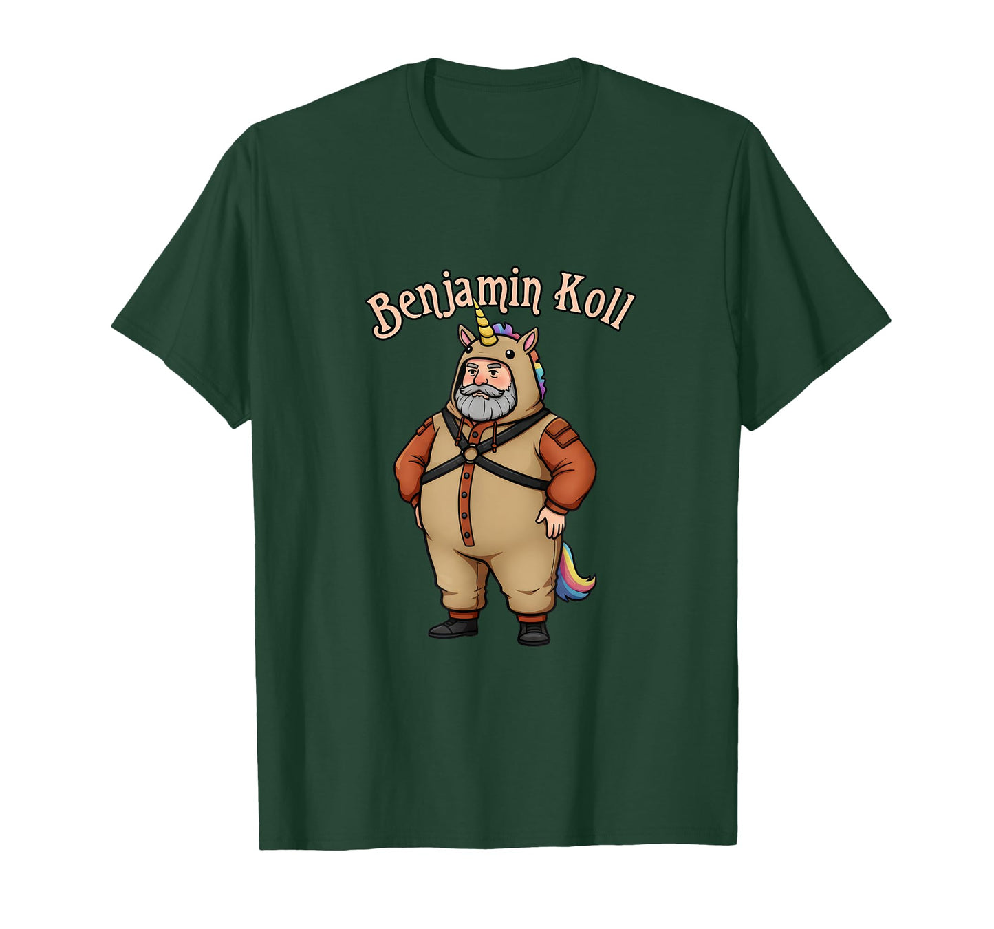 Benjamin Koll Brown Unicorn T-Shirt