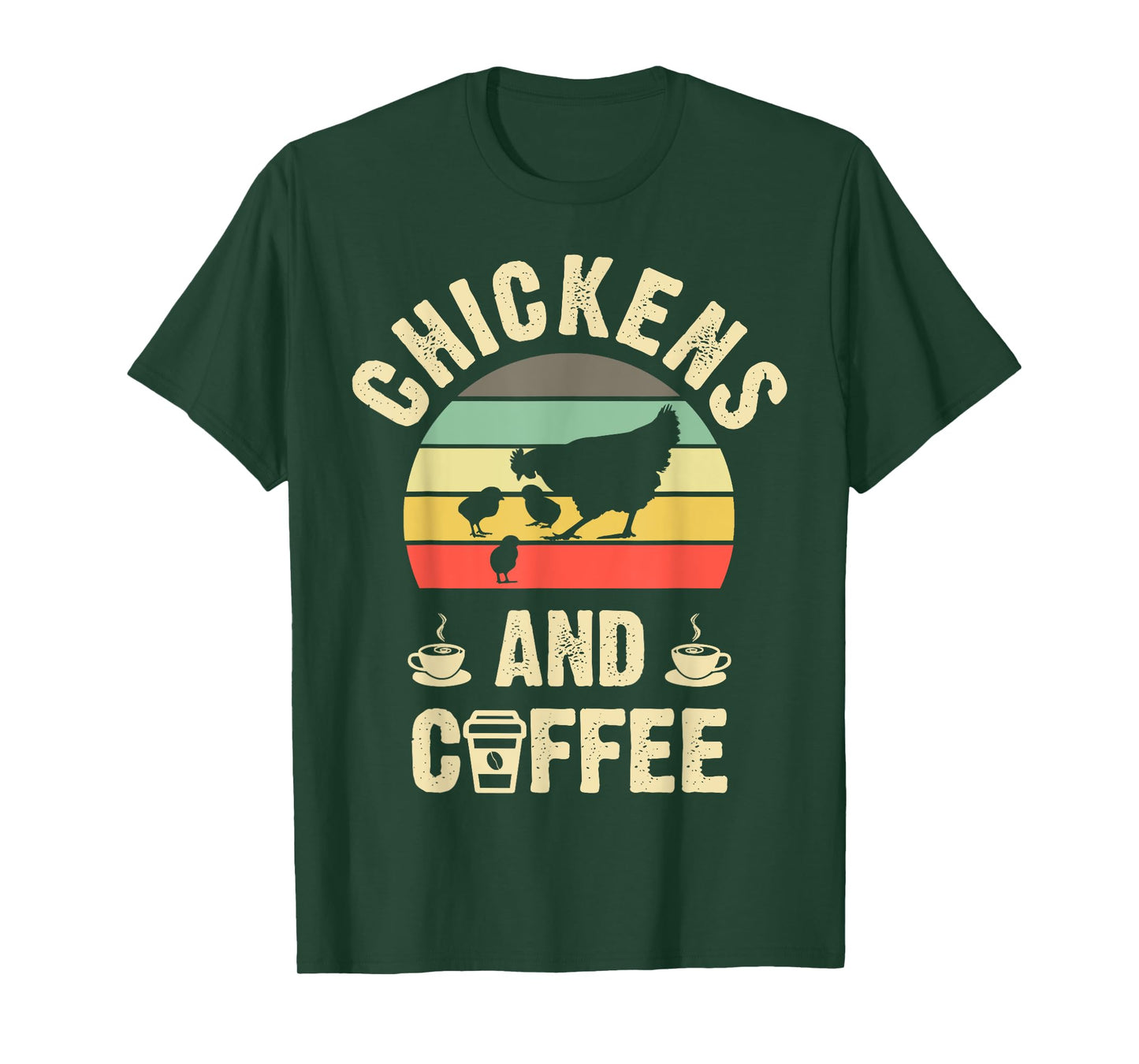 I like Chickens & Coffee Funny vintage Pet theme lover T-Shirt