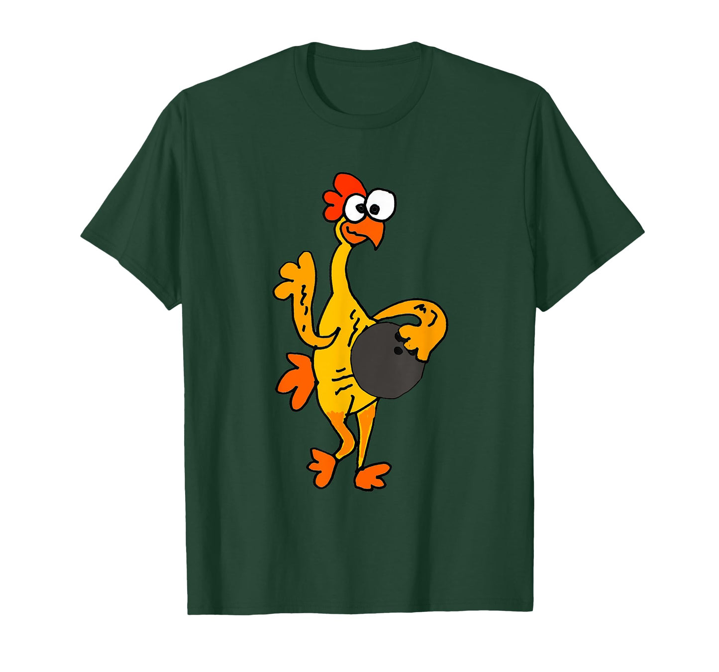 SmileteesSports Funny Rubber Chicken Bowling T-shirt T-Shirt