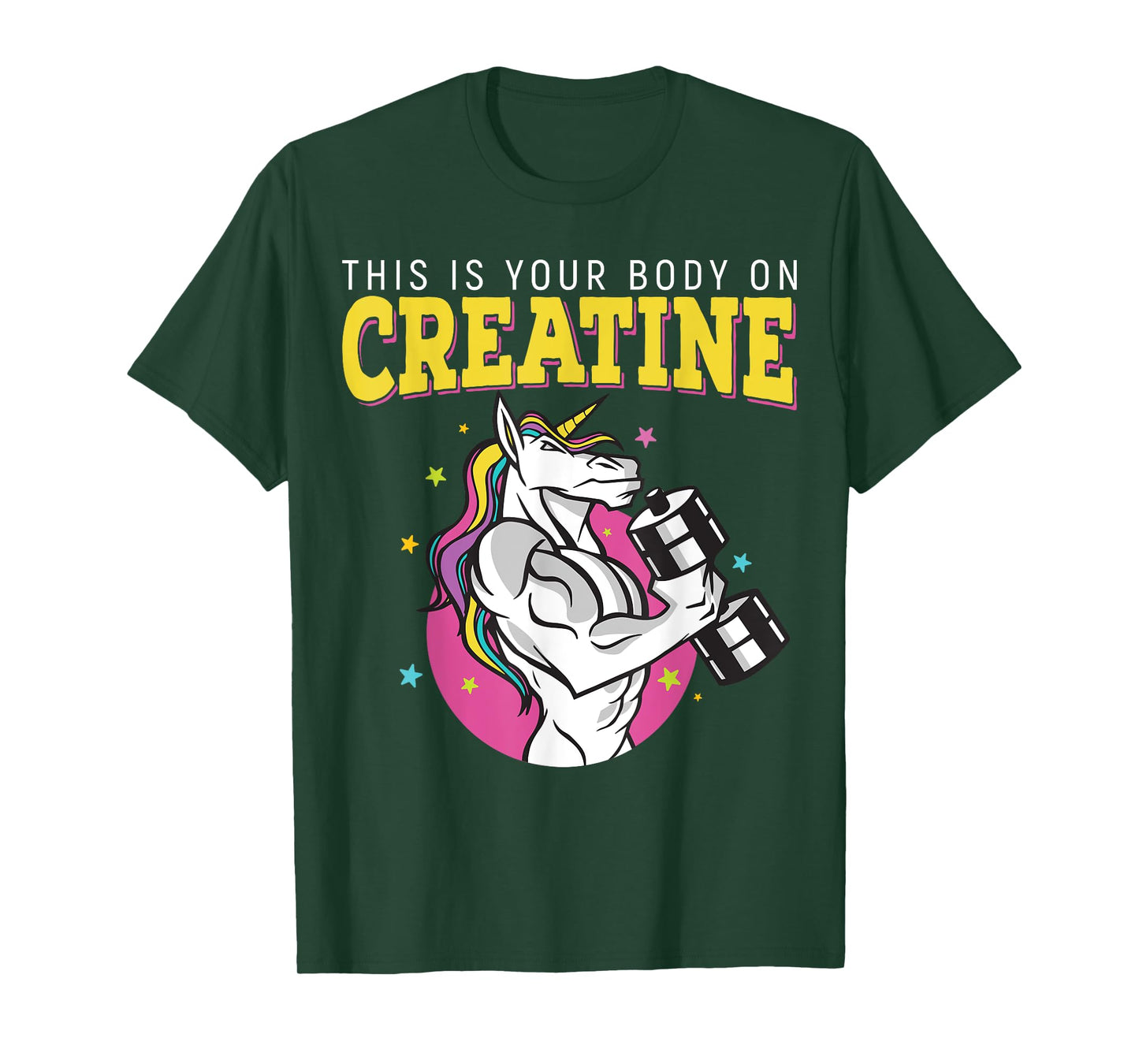This Is Your Body On Creatine Gym Fitness Weightlifting T-Shirt