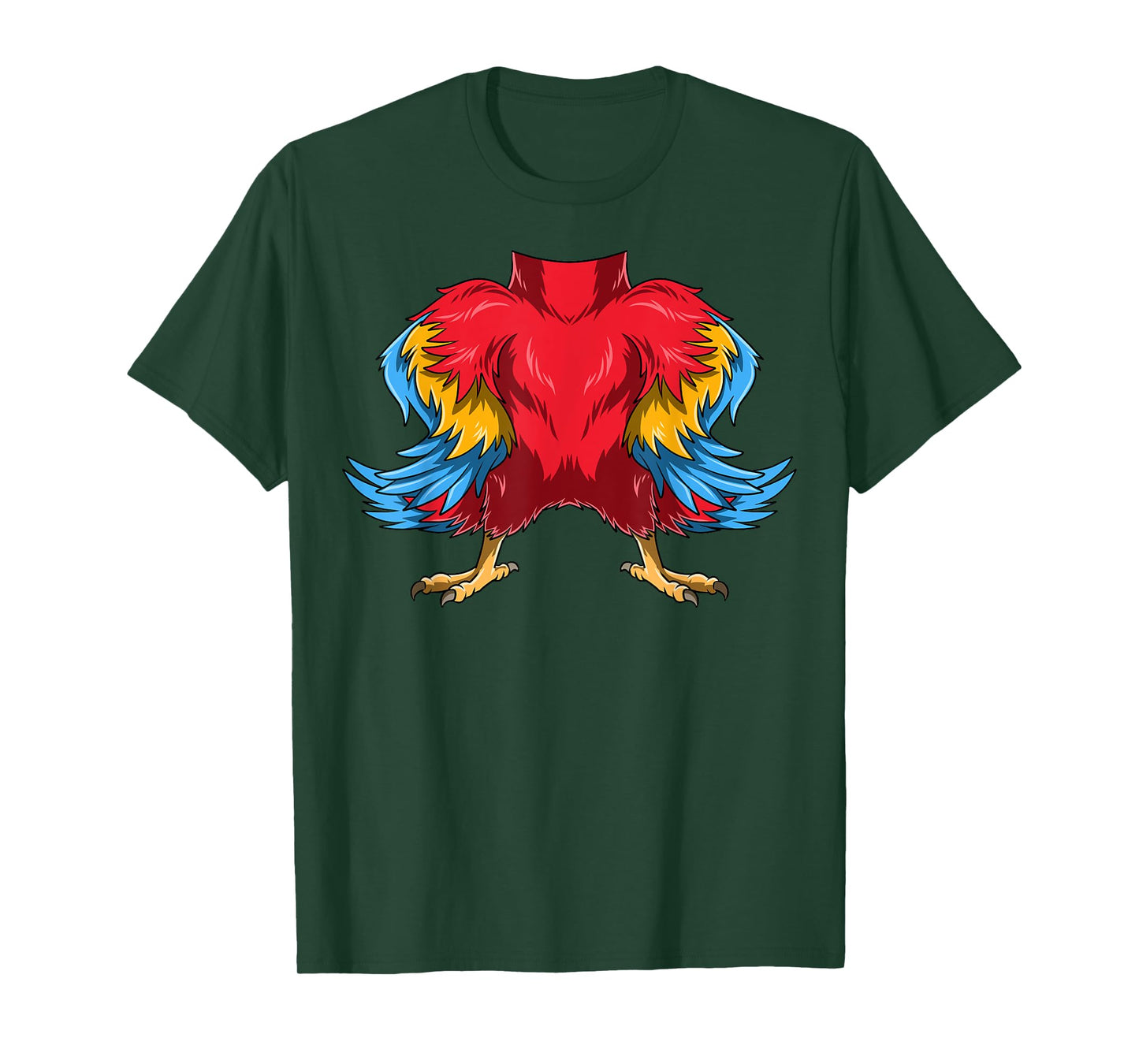 Easy Parrot Costume Parrot Body Headless Parrot Costume T-Shirt