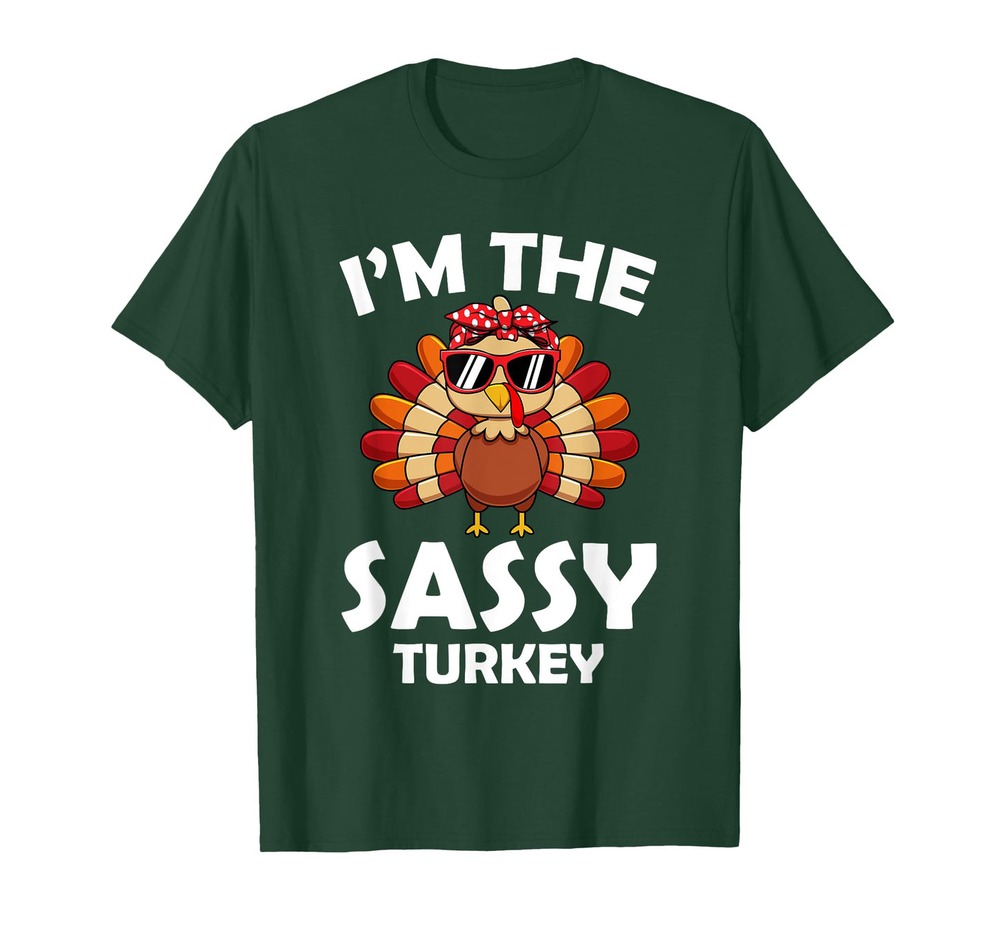 Sassy Turkey Family Group Matching Thanksgiving Party T-Shirt