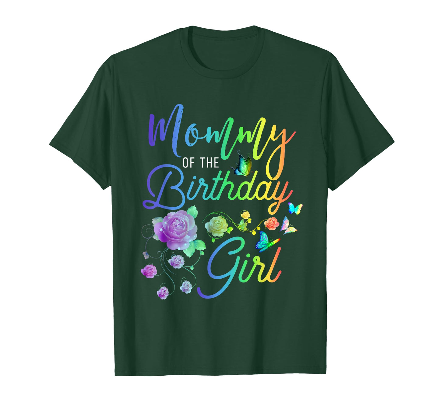 Fun Mommy of The Birthday Girl Mothers Moms Women Party Day T-Shirt