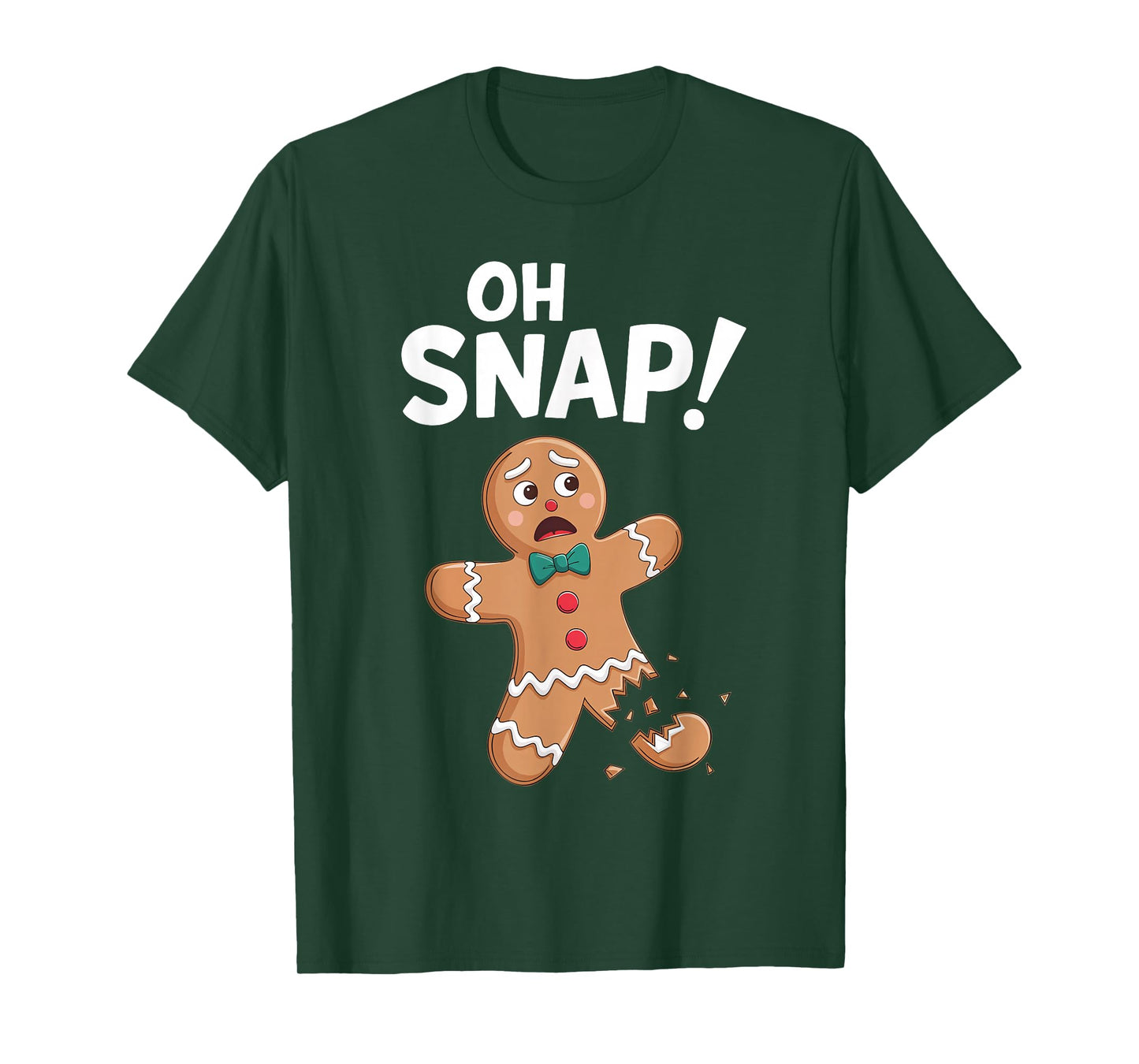 Oh Snap Gingerbread Man Shirt Adult Kids Men Women Costume T-Shirt