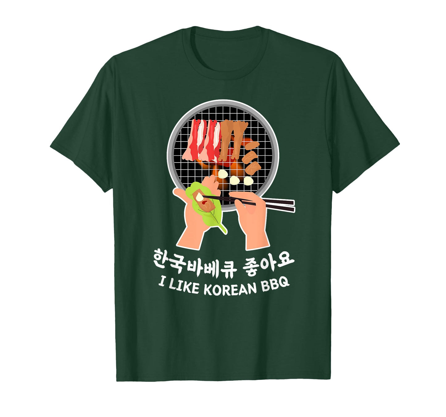 Love South Korea - Bulgogi Food & Hangul I LIKE KOREAN BBQ T-Shirt