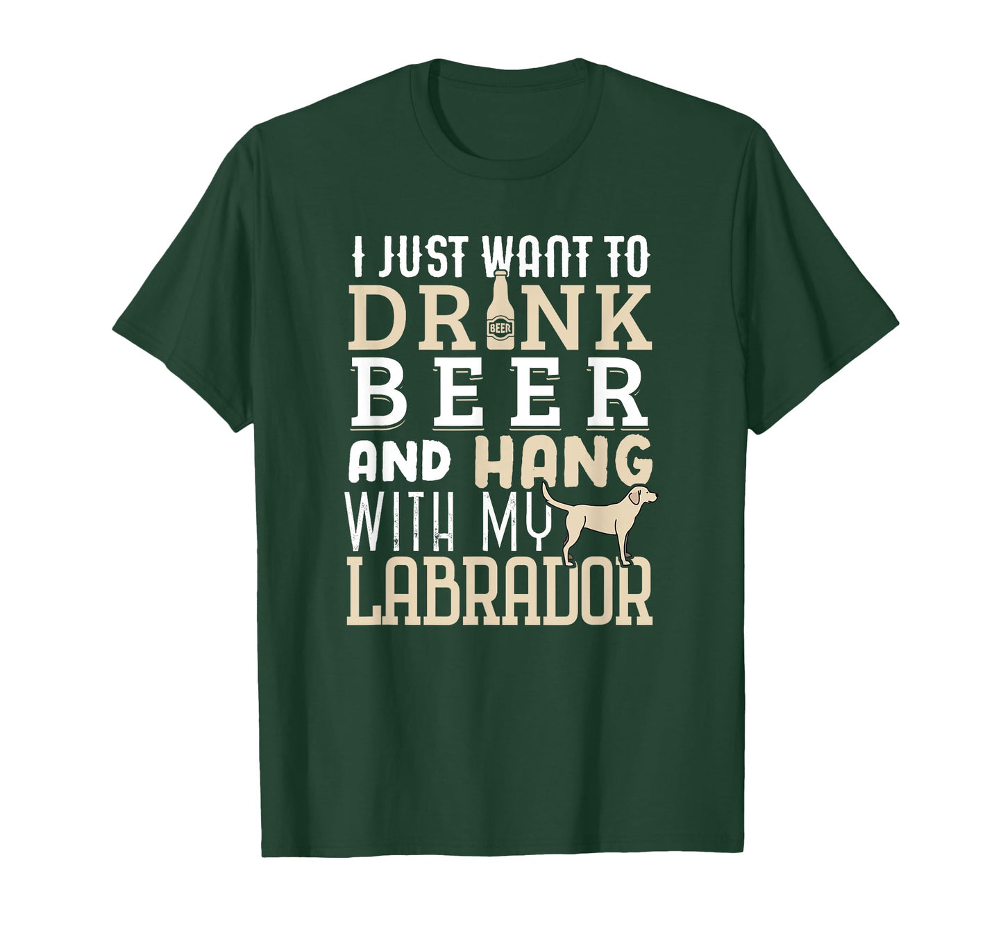 Funny Labrador Dad Shirt Father's Day Lab Retriever & Beer T-Shirt for Men Women
