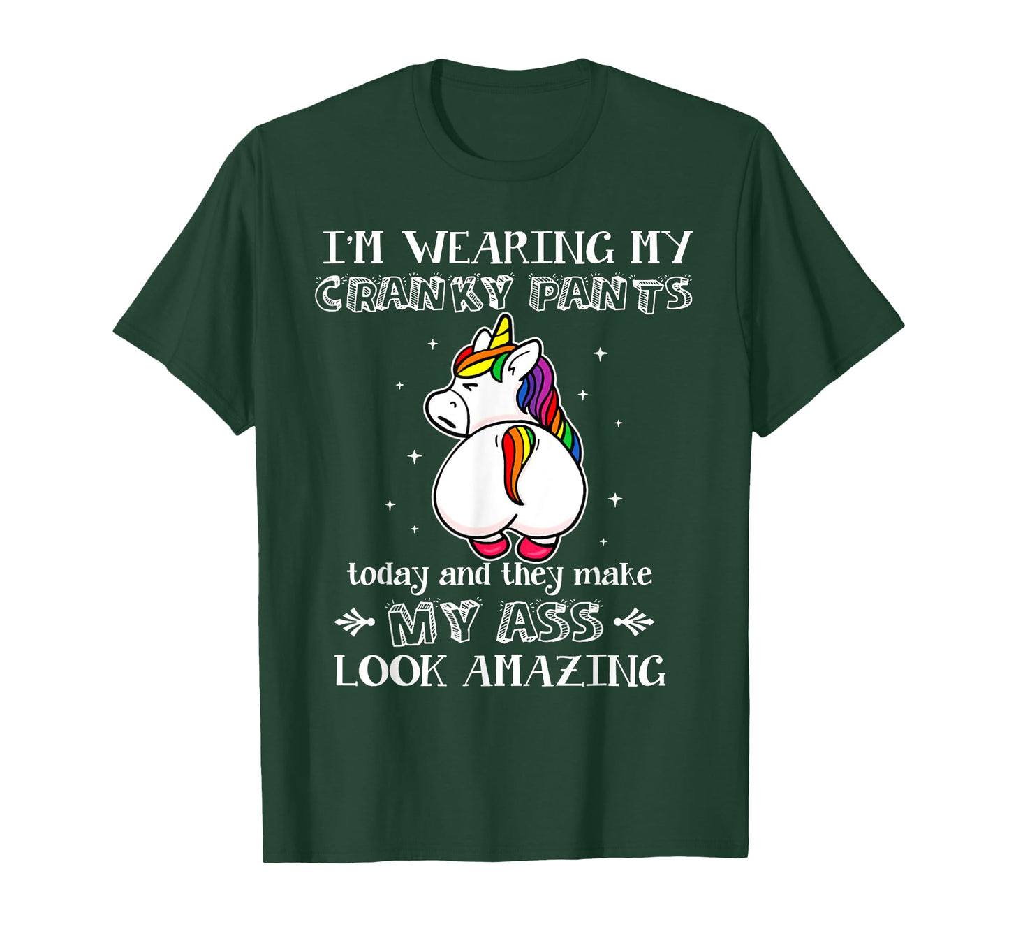 I'm Wearing My Cranky Pants Today Shirt Funny Unicorn T-Shirt
