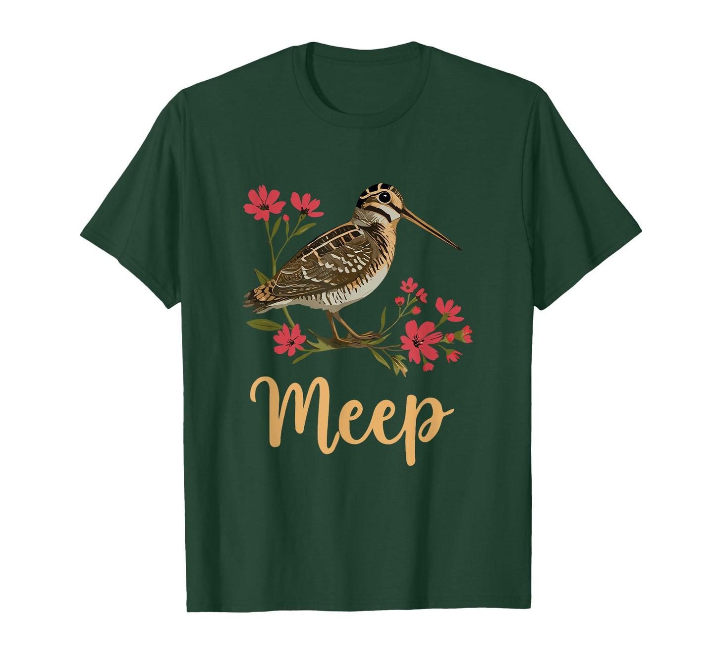 Meep Bird Saying Meep For Women Girls American Woodcock Meep T-Shirt