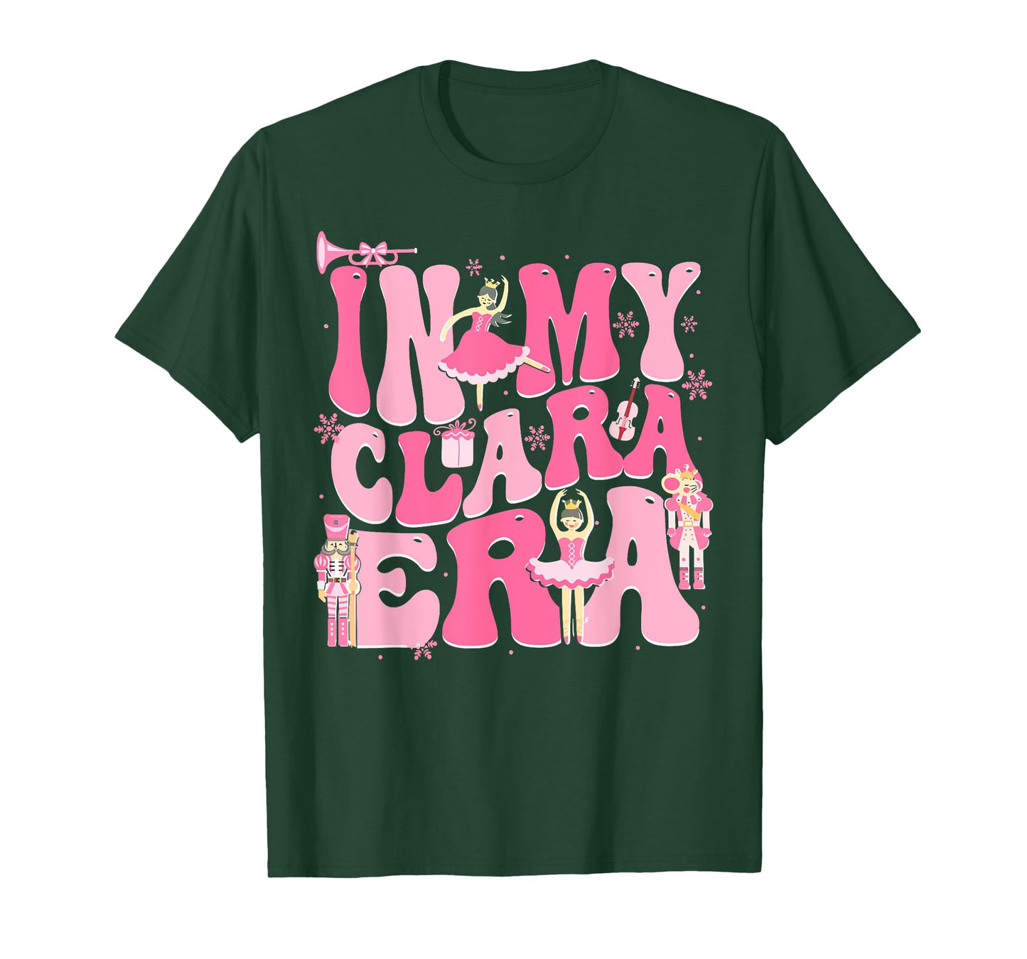In My Clara Era Nutcracker Xmas Christmas Holiday Pajamas T-Shirt