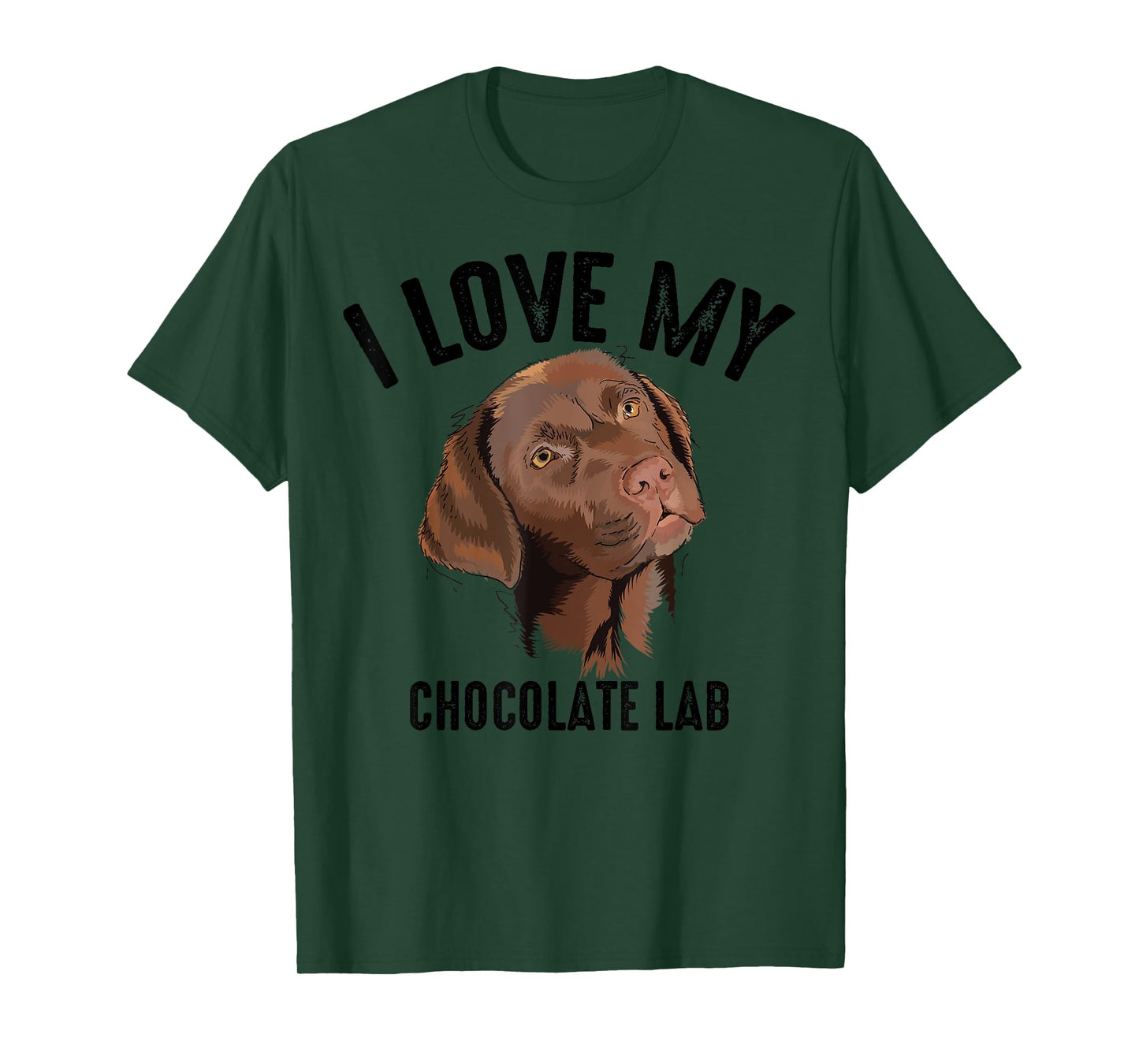 Cool I Love My Chocolate Lab | Funny Brown Labrador Pet Gift T-Shirt