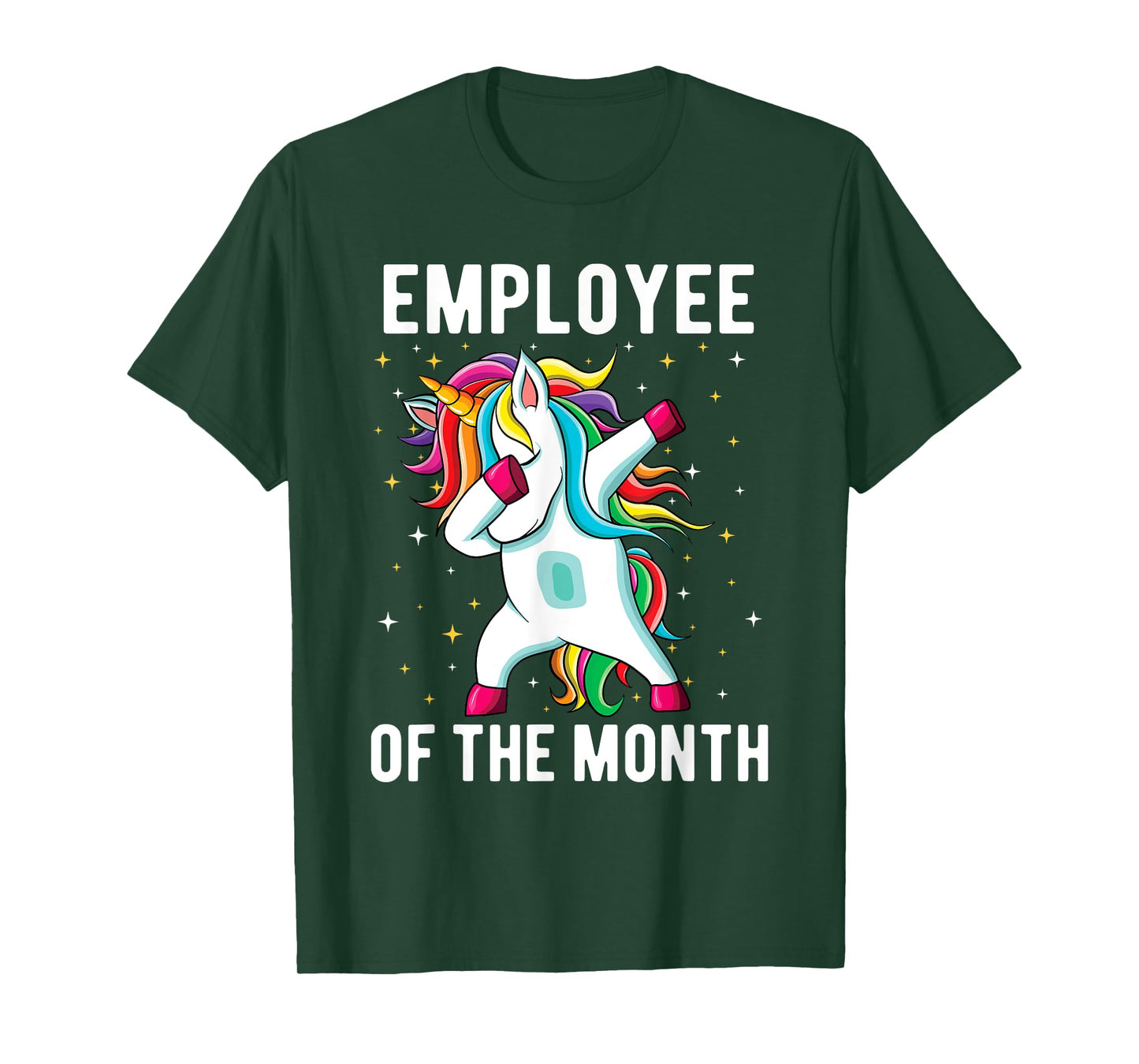 SOMMAS Unicorn Lover Employee Appreciation T-Shirt, Women's, Black, Small, Short Sleeve, Classic Fit, Cotton 60% Polyester 40%