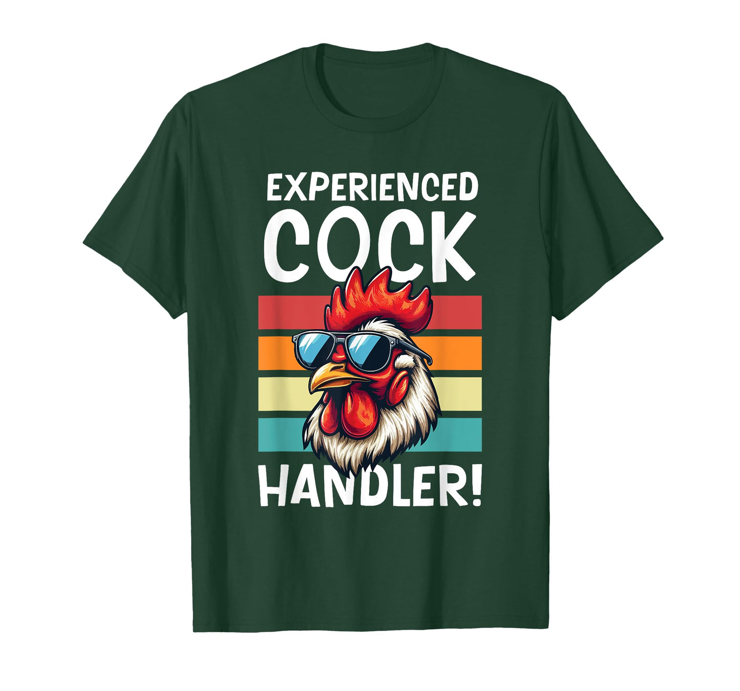 Experienced Cock Handler Funny Chicken Farmer Lovers Retro T-Shirt