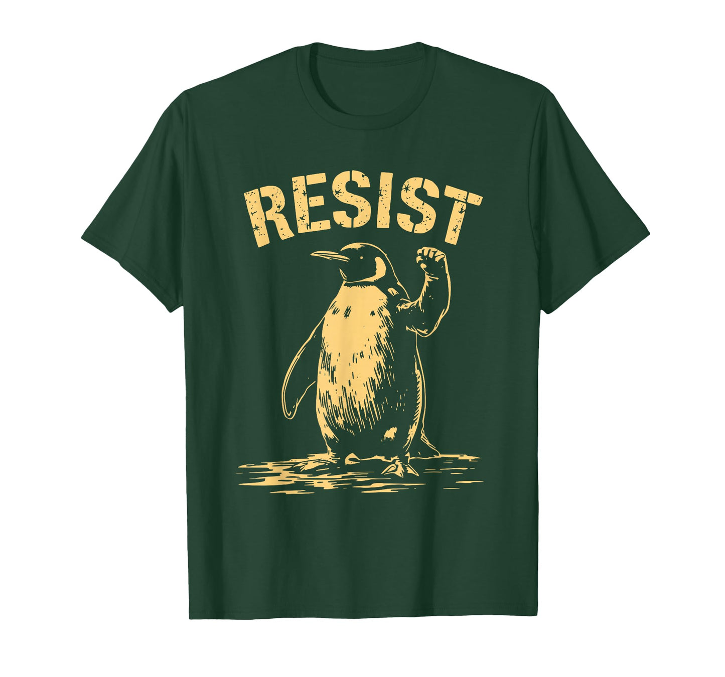 Funny Resist Penguin Activism Design Against Deportation T-Shirt