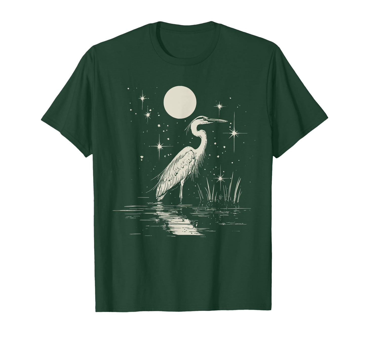 Blue Heron Vintage Graphic For Bird Lover T-Shirt