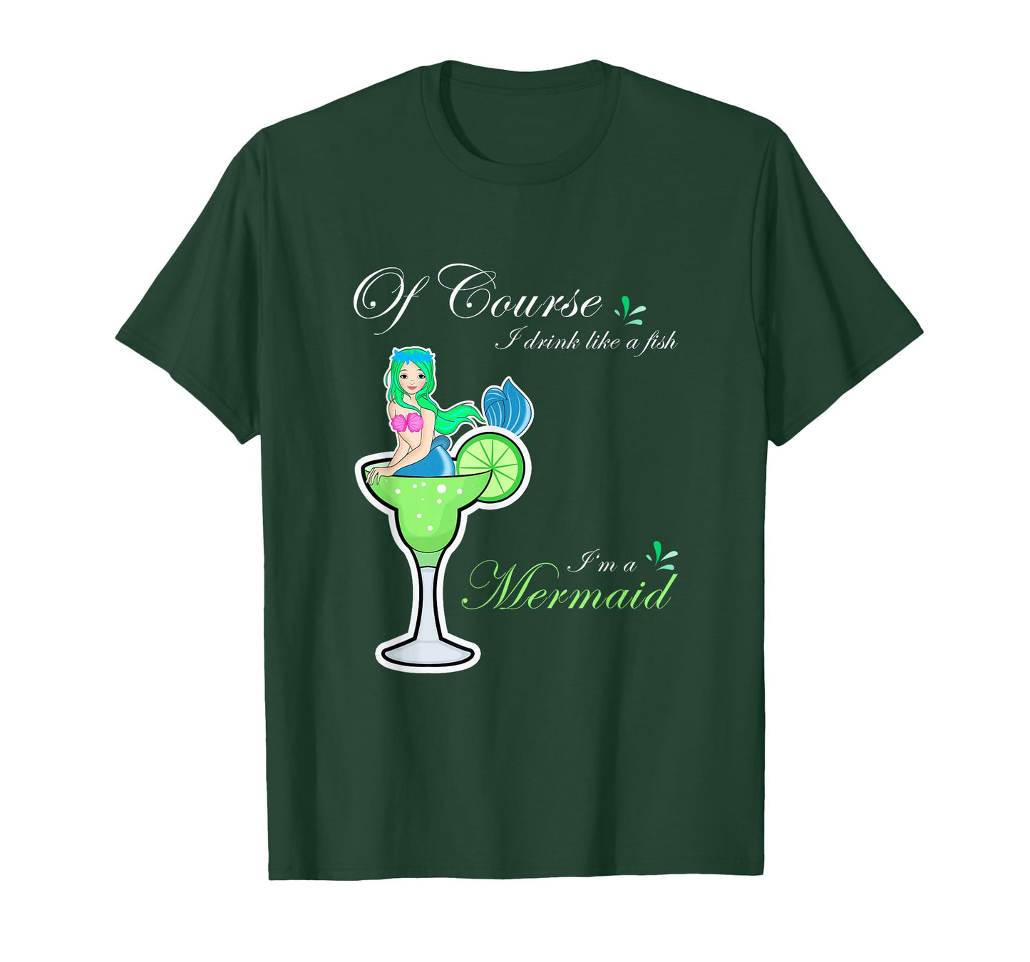 Funny Mermaid Cocktail Drink Fish I'm a Mermaid Women's T-Shirt